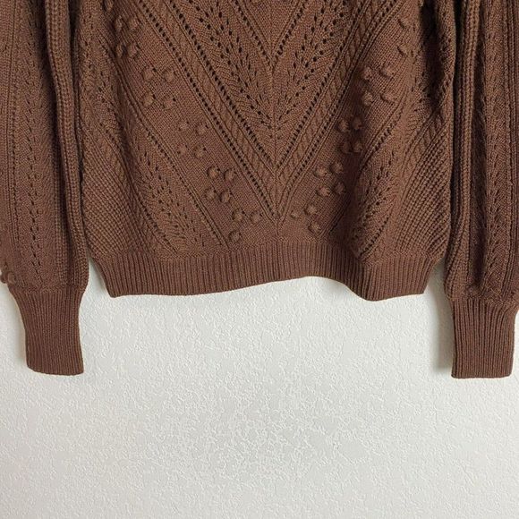 Sezane Brown Textured Sweater - Picture 4 of 11